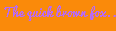 Image with Font Color B86AF7 and Background Color FA8A0A